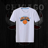 Men's Knicks Fresh Logo White Short Sleeve T-Shirt FengYun,baseball caps,new era cap wholesale,wholesale hats
